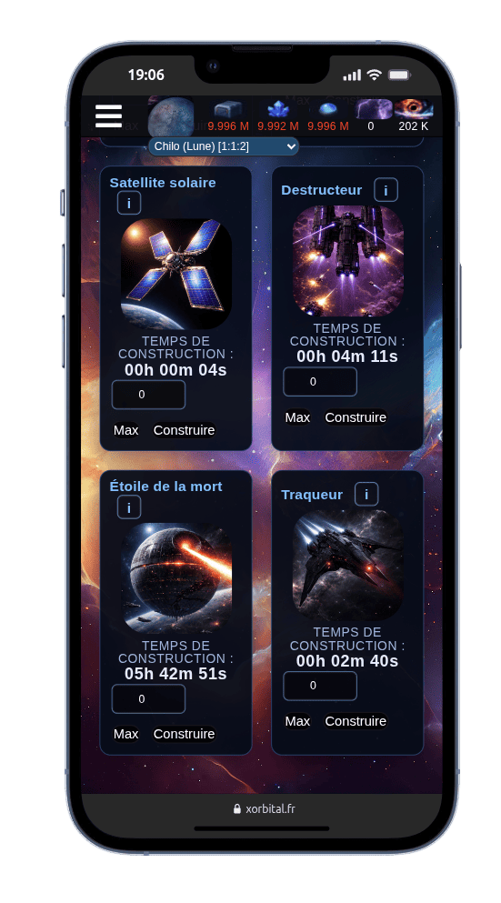 Apercu interface Xorbital